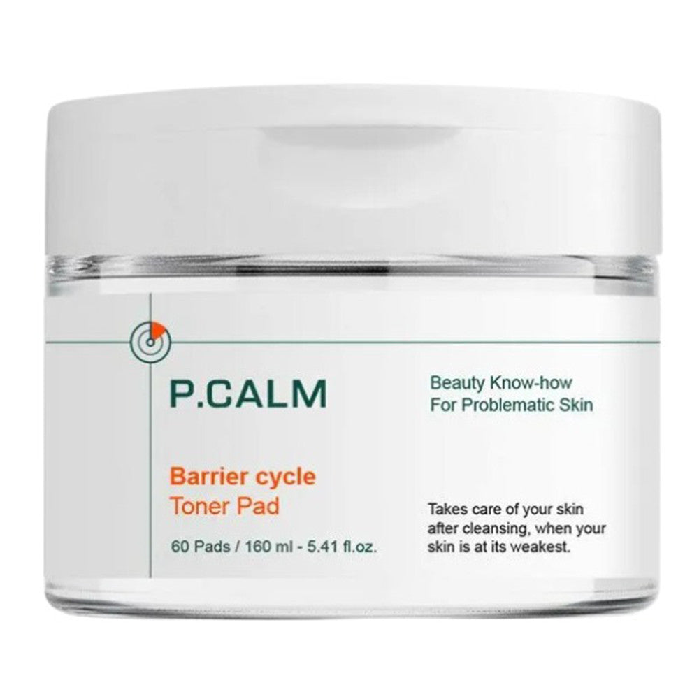 P.calm Barrier Cycle Toner Pad for Skin 5.41Oz (160ml)